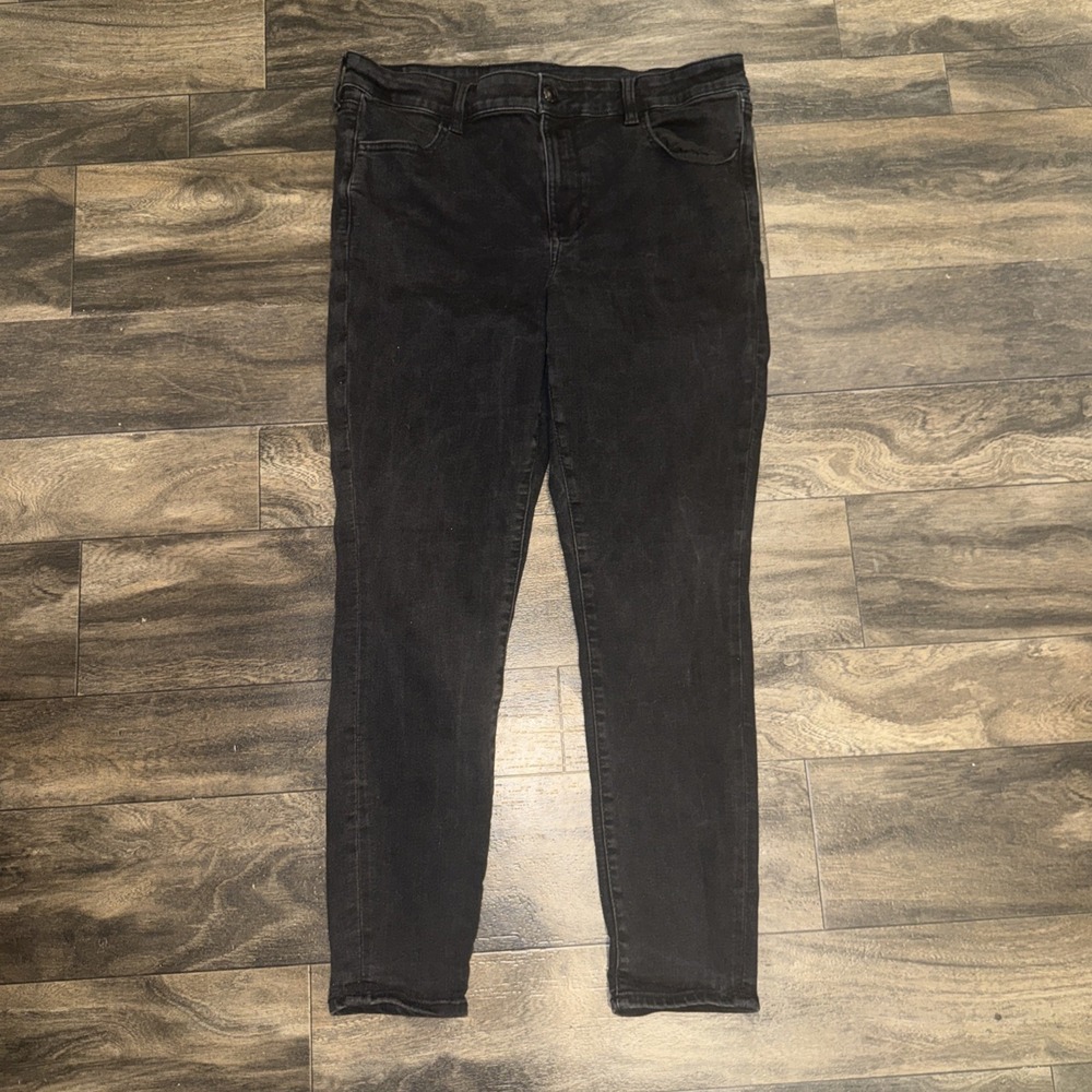 American Eagle Jegging Dark Wash Denim Jeans Tapered Women's Size 16‎ Regular